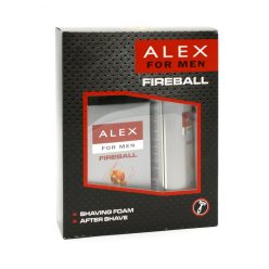   Alex díszdoboz Fireball after shave 100ml + borotvahab 200ml UN 1950 AEROSOLOK,gyúlékony,2.1, (D)