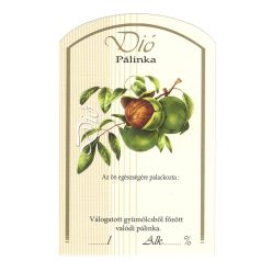 Pálinka címke 10 db/cs dió